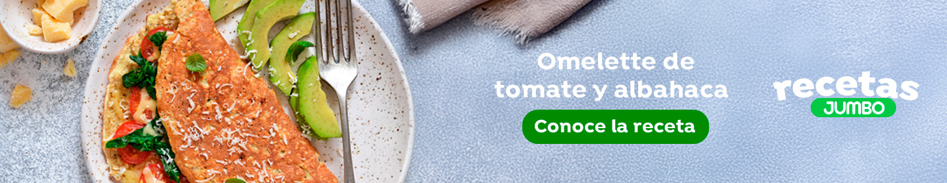 Omelette de tomate y albahaca
