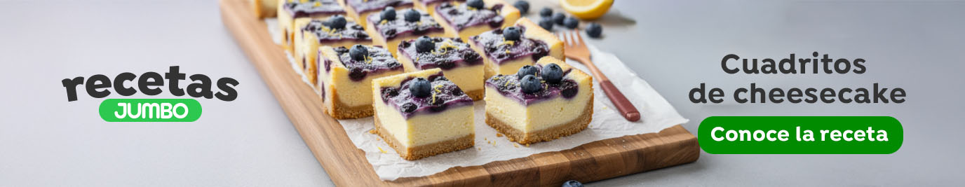 Cuadritos de cheesecake