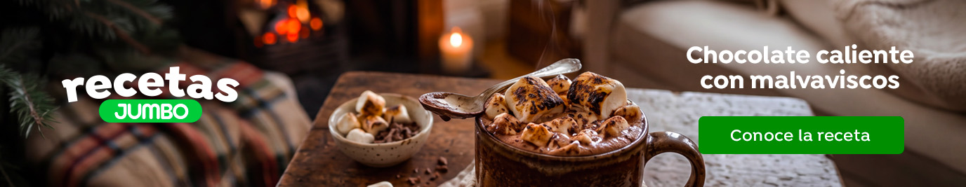 Chocolate caliente con malvaviscos